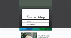 Desktop Screenshot of francoarchibugi.it